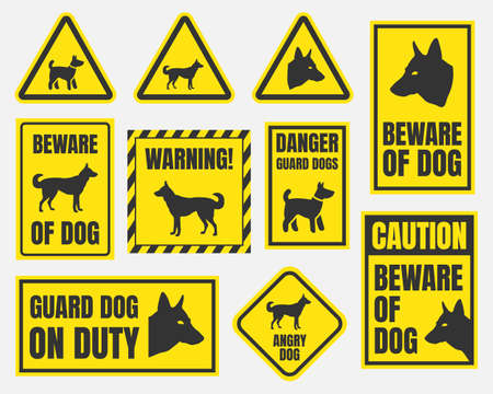 Wild hardcore double penetration cartoons Beware of dog sign royalty free stock images image